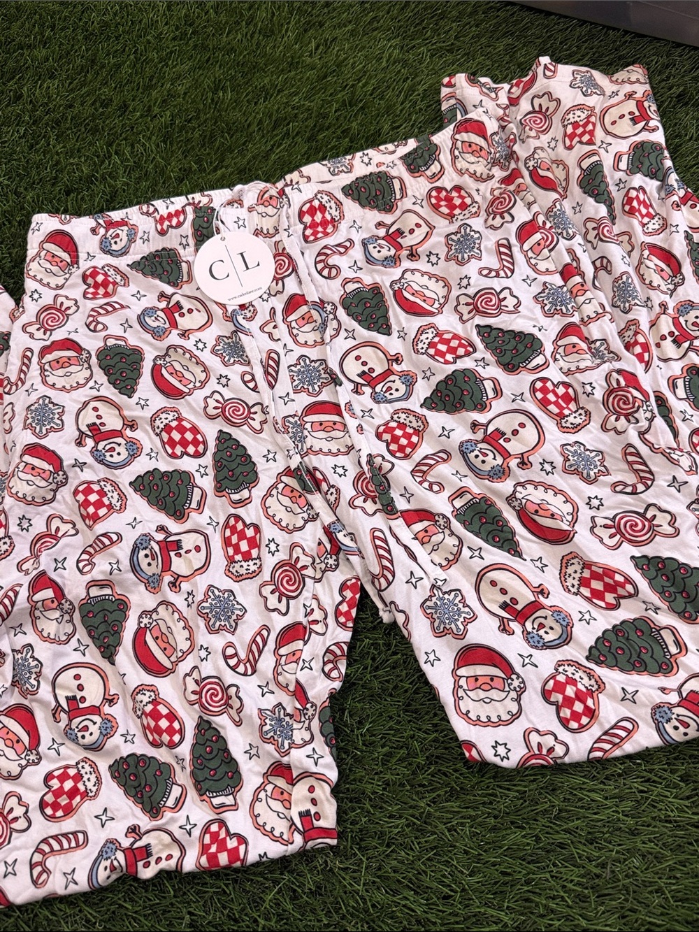 Caden Lane Pajama Pants - Christmas Print